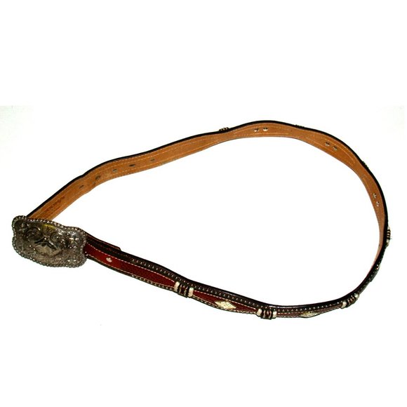 Nocona Belts & Nocona Buckles Western Studded Belt with Buckle - Size 36 - Picture 9 of 12